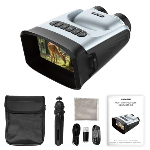 4K Night Vision Goggles with 4.0” IPS Screen, 48MP Photo,