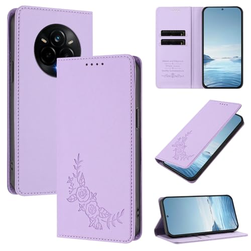 �X�}�z�P�[�X �Ή��@�� for Realme 14 Pro 5G,�Ή��@�� for Realme Narzo 80 Pro 5G�yRFID�u���b�N�z�y�J�[�h�z���_�[�t�����z �}�O�l�b�g�J�� �X�^���h�@�\�t���z�X�}�z�P�[�X Purple