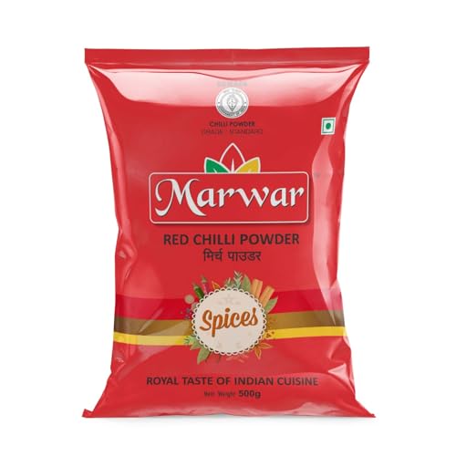 Image of Marwar Spices Combo (Total 3KG) Pack Red Chilli, Coriander Powder and Turmeric Powder 1KG Each Pack | Agmark Certified Lal Mirch, Dhania & Haldi Powder | Pure Indian Kitchen Masala Super Saver