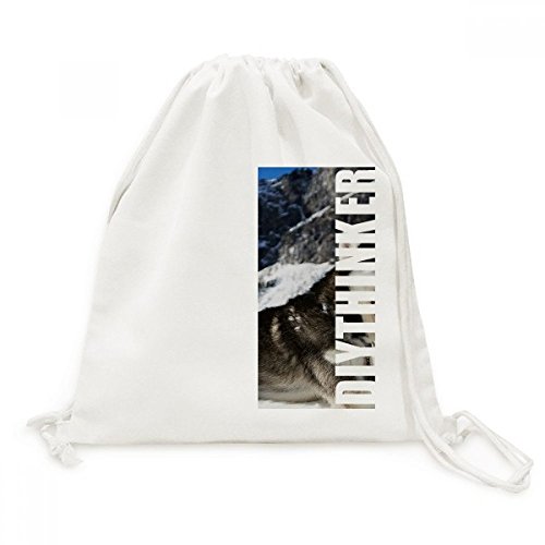 Sac à dos en toile avec cordon Husky pour le sport et les sorties