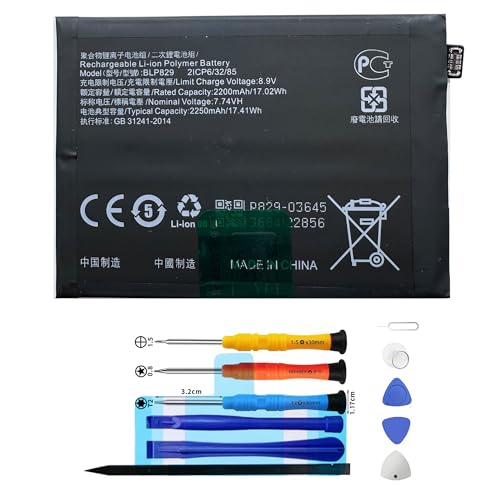 Vvuilsty BLP827 Replacement Battery for OnePlus 9 Pro 1+9 Pro Battery,Rechargeable 0 Cycle Battery Compatible with OnePlus 9 Pro 1+9 Pro LE2121 LE2125 LE2123 with Repair Tool Kits