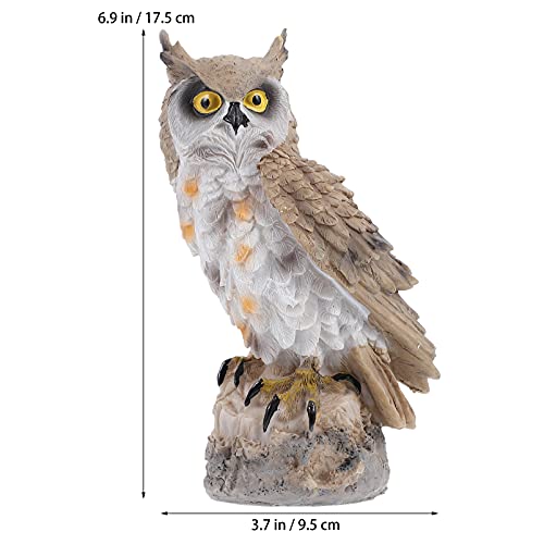 1 Unidade Simulação De Coruja Modelo De Coruja Decorativa Estátua De Coruja Decorativa Modelo Simula