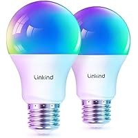2-Pack Linkind Matter 60W 800LM Smart Light Bulb w/ LED Color Changing Light only .99: eDeal Info
