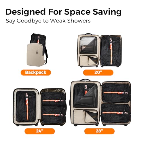 ReZip Vacuum Bags for Travel Luggage Reusable Compression Bags Vacuum Seal Packing cube for Cloth Packing (Large-No pump）4