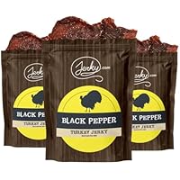 Perky Jerky Jammin' Jamaican Turkey Jerky - 2.2oz Pack Of 12, Low Sodium, 10g Protein, 100% US Sourced