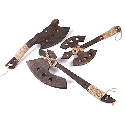 CG Games Engaging Wooden Axes for Kids -3 Pack Eco-Friendly Handmade Wooden Toy Axes for Kids Aged 5 and Up -Durable, Safe, Chemical Free Outdoor Play Equipment for Kids CG Games Engaging Wooden Axes for Kids -3 Pack Eco-Friendly Handmade Wooden Toy Axes for Kids Aged 5 and Up -Durable, Safe, Chemical Free Outdoor Play Equipment for Kids