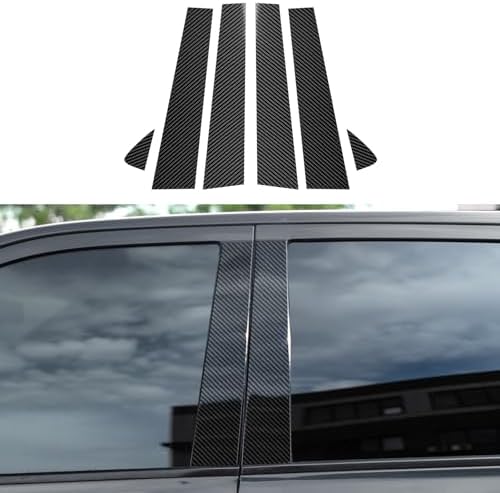 Car Door Pillar Decor Cover Decals for 2011-2020 Dodge Durango Accessories Carbon Fiber Exterior Stickers