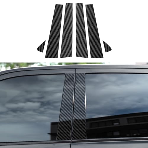Image of Car Door Pillar Decor Cover Decals for 2011-2020 Dodge Durango Accessories Carbon Fiber Exterior Stickers