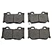 TRQ Rear Ceramic Brake Pad Set Compatible with 16-24 Infiniti Q50 Red Sport 400 20-22 Q60 Red Sport 400 09-20 Nissan 370Z Sport Nismo with Dual Piston Rear Calipers 23-24 Z Performance