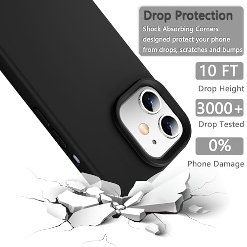Image of iPhone 11 Case Silicone,Soft Microfiber Lining(Black)