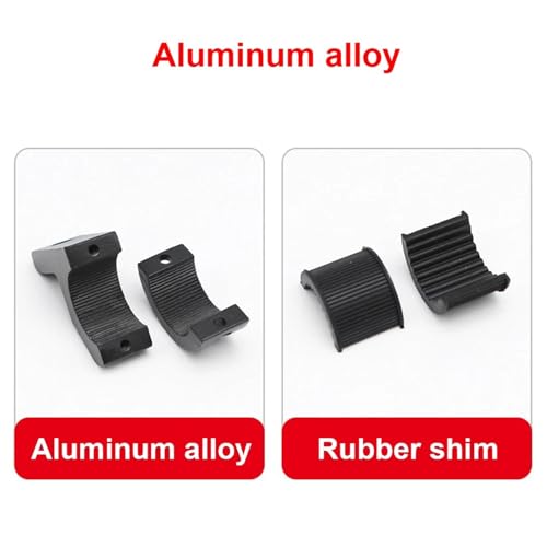 Abrazadera para motocicleta de aleación de aluminio robusta para faros de parachoques 7