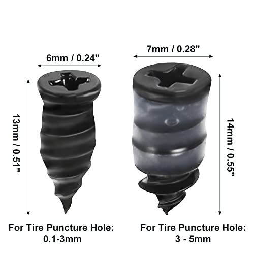 Image of X AUTOHAUX 20 Pcs Tire Repair Rubber Nail Fast Tool Self-Service Tire for Car Truck Motorcycle with Storage Box