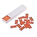 EHDIS Plastic Razor Blades 100 PCS Double Edged Blade for Safety Glass Scraper and Plastic Razor Scraper Tool to Remove Decals, Stickers, Adhesive Labels, and Glass Clean - Orange
