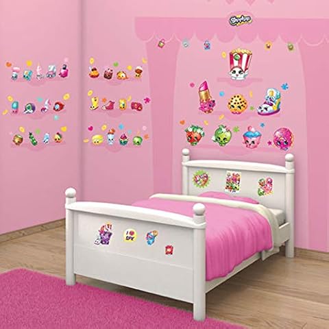 Walltastic Shopkins Room Décor Kit, Vinyl, Multicolour, 39x7x18 cm Cover