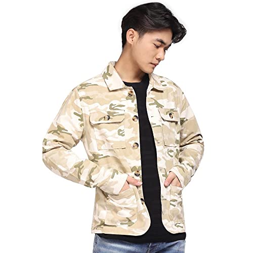 Image of JACK & JONES Men's Cotton Short A-Line Coat