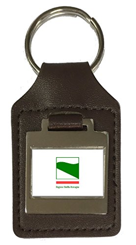 Porte-clés en cuir Emilio-Romanjo, emportez l'Italie et son drapeau dans vos voyages