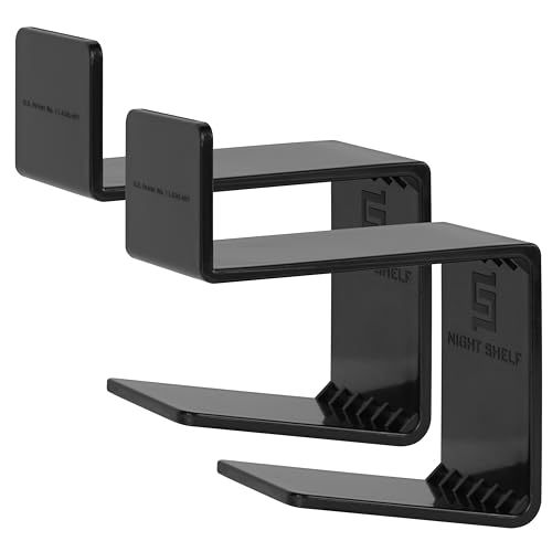 Dual Shelf - Concealed Under Bed Hidden Shelf for Baseball Bat Shotgun Rifle Baton Gun Or Golf Club - Ideal Concealed Storage for Quick Access Self Defense Items - Sold in Pairs