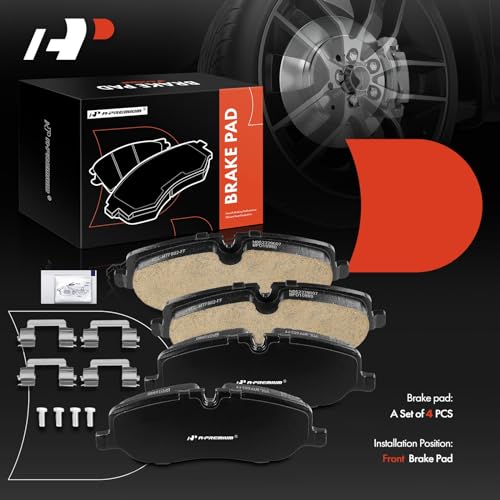 Image of A-Premium Front Ceramic Brake Pads Compatible with Land Rover & Rover