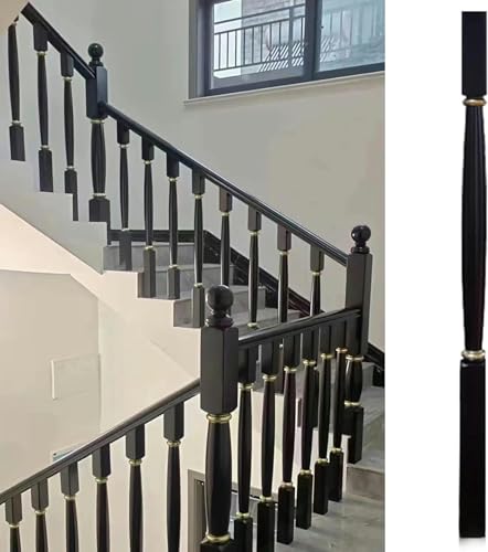 Stair balusters post noir pour installation de plancher sur balcon - 2