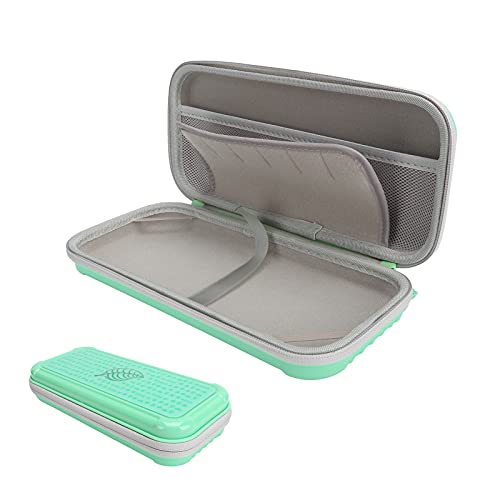Funda protectora de transporte contra arañazos y caídas bolsa rígida Switch verde 4