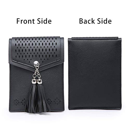 seOSTO Women Small Crossbody Bag, Tassel Cell Phone Purse Wallet With Credit Card Slots - Thumbnail 6