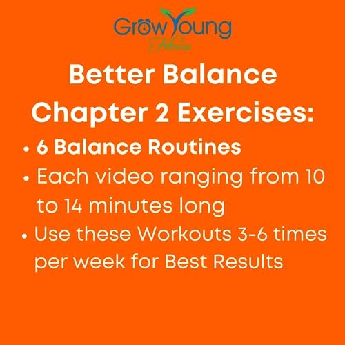 Grow Young Fitness Balance Exercises for Seniors - Low-Impact Senior Exercise DVD for Better Balance and Increased Mobility - Ch. 2 Workouts for Seniors