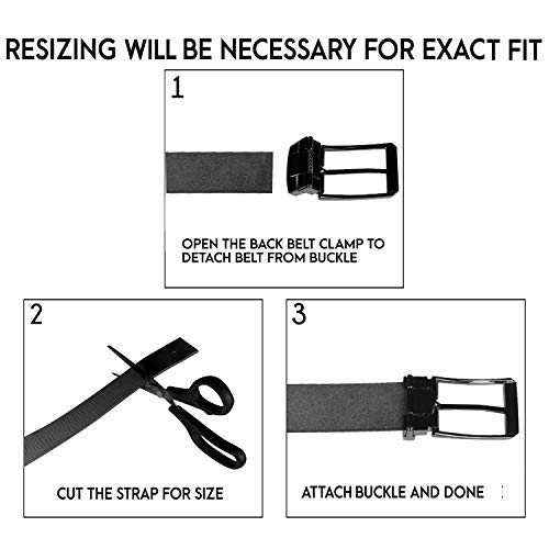Image of HORNBULL Mens Tosca Leather Belt | Top Grain Formal and Casual Mens Belt