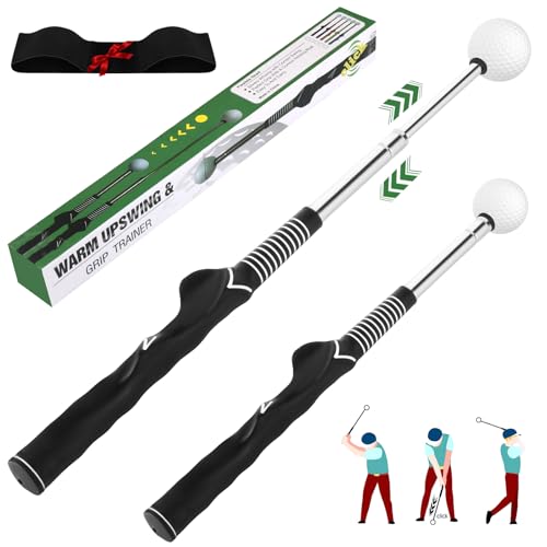 BEKIRALASS Retractable Golf Swing Trainer & Grip Trainer – Swing