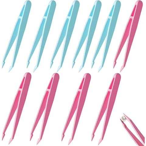 10 Pack Plastic Anti-Static Tweezers Cover