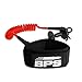 BPS 'PRO' Body Board Coiled Leash with Leash Plug for Bodyboard - with Double Swivels (Red)