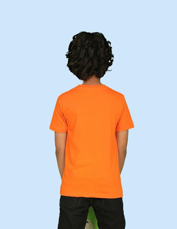 Image of Nusyl Boys Half Sleeves Solid T-Shirt for Kids | Soft Cotton Blend | Comfortable Regular Fit | Casual 2-16 Years | Multiple Colors & Pack Options