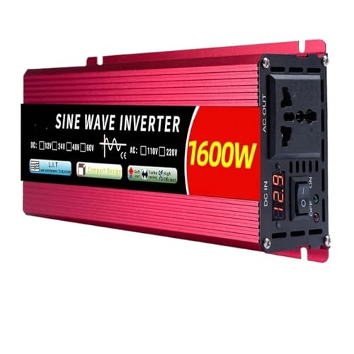 Convertisseur 24v 220v 1600W à onde sinusoïdale pure et affichage LCD pour réseau autonome