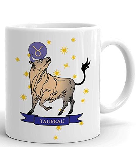L'Esprit Des Anges Tasse-Mug Balance Signe Astrologique du Zodiaque Idée Cadeau Original Anniversaire Maman Papa Ami - Taureau