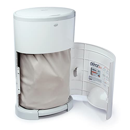 Dekor Cloth Diaper Liner | 2 Count | Gray | Perfect For Cloth Diapers | Just Step – Drop – Done | Quick & Easy To Replace | Fits The Dekor Plus Hands-Free Diaper Pail | Machine Washable #TOP2