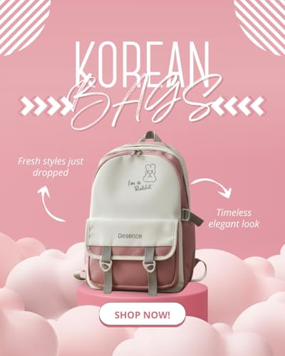 Image of LIFTOFF Premium Korean Aesthetic Laptop Backpack for Girls | Trendy Cute Office, College & Travel Bag | Lightweight & Stylish