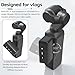 Mini Light for DJI Osmo Pocket 3, Fill Lighting Cold Hot Shoe LED Vlogging Light for DJI OSMO Pocket3 Accessories 500mAh, 9000K,Brightness 3 Levels Adjustable