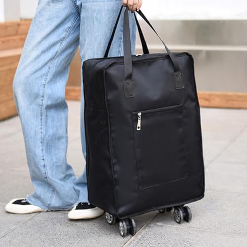 VALICLUD Large Rolling Travel Bag Tote Bag Wheels Oxford Fabric Durable Luggage Perfect for Hiking2