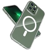 【Admite todos los accesorios Mag Safe】 Especialmente diseñado para iPhone 13 Pro max (6.7 pulgadas) con 38 imanes incorporados, admite todos los accesorios Mag Safe y carga inalámbrica. Los imanes súper fuertes de 38 piezas mejoran la fuerza de adsorción, aseguran que su teléfono se enganche automáticamente al cargador Mag Safe o al soporte magnético para automóvil. Mientras que, la alineación perfecta realiza la carga más rápida y estable posible sin ninguna interferencia de señal.