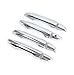 KUST ls3967w Chrome Door Handle Covers, Side Door Handle Hardware fit for Honda 2017 2018 CRV Handle Bomb Trim,Pack of 4 Pieces of Exterior Door Handle Protector for 1 Keys Holes