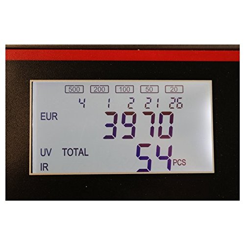 YATEK Licznik wyceny i sumowania 787de Banknoty Euro i Dolar, może policzyć i podać całkowitą kwotę banknotów mieszanych z 4 metodami wykrywania