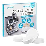 EKoBRIT Coffee Machine Descaler & Cleaner Tablets – 24 Count, Compatible with Nespresso, Keurig, Ninja, Breville, De’Longhi, Miele & More, Coffee Maker Cleaning Tabs for Drip & Espresso Machines