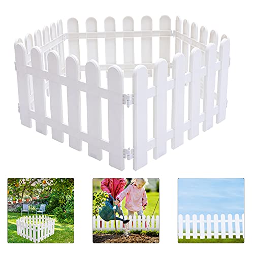 Angoily 5Pcs Jardim Piquete Cerca De Plástico Cerca Do Jardim Decorativo Jardim Afiação Fronteira Or