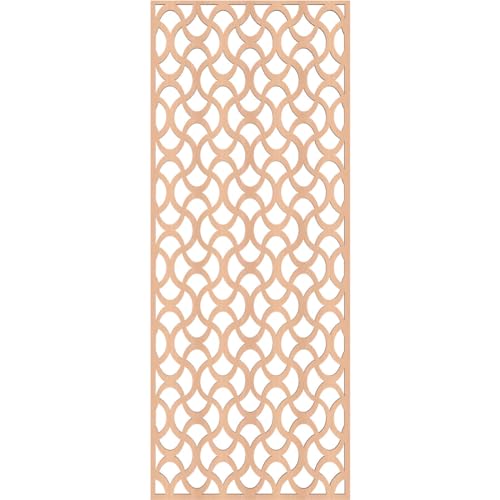 Image of Resort Decorative Pierced Fretwork Wood Wall Panels, 15 3 /8 inchW x 39 3 /8 inchH x 1 /4 inchT, Alder