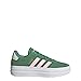 adidas Women's VL Court Sneaker, Preloved Green/Pink Spark/Ivory, 6.5