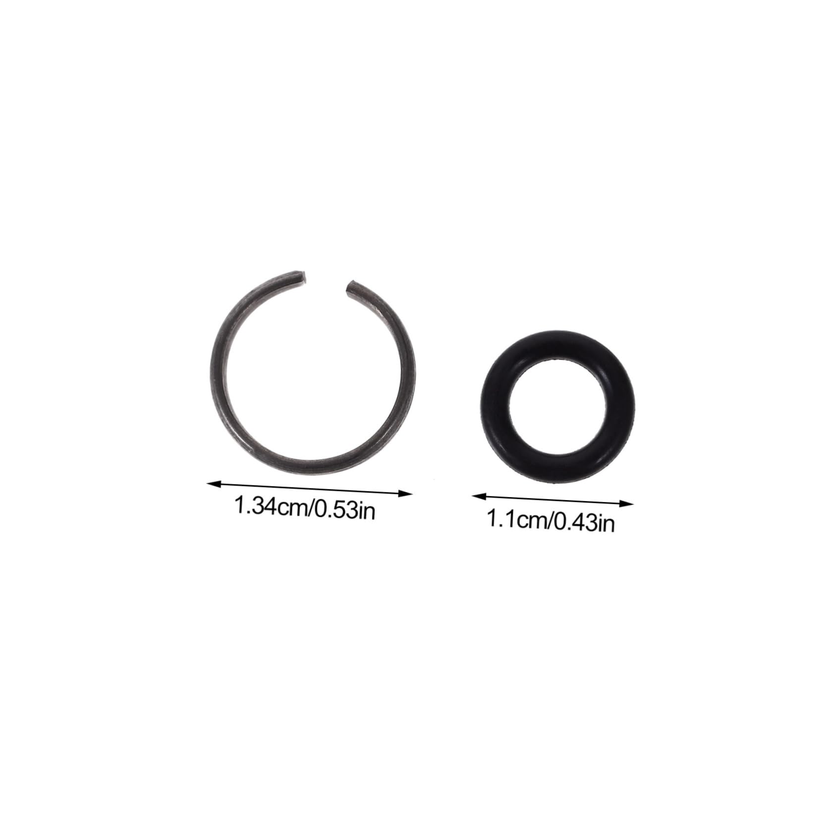 IWOWHERO Set of 12 Wrench Socket Retainer Rings Impact Wrench Socket Retainer Metal Retaining Ring Kit