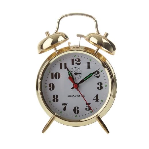 AcuRite 15605 Vintage Twin Bell Alarm Clock