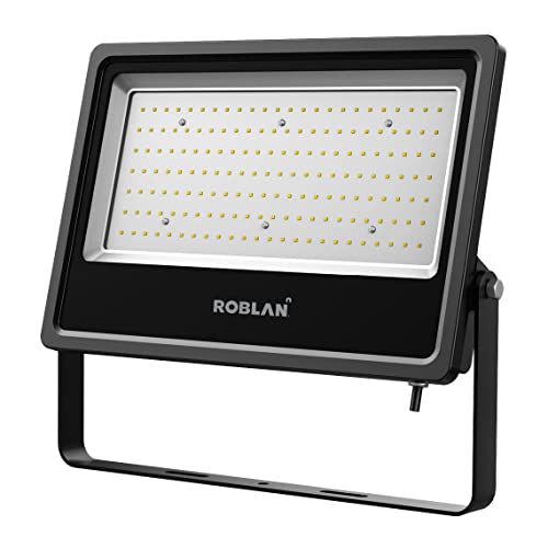 Projecteur LED Asimetrico 200W Roblan MHLX200C 3000K noir éclairage extérieur