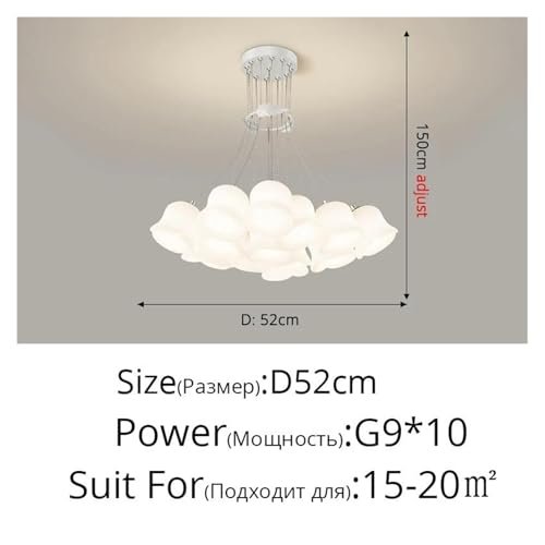 Lustre de plafond à fleurs avec 10 têtes LED au design intérieur moderne