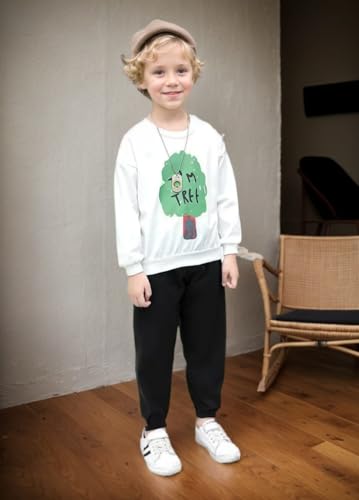 Boys Sweatpants Toddler Active Fleece Warm Fleece Pull On Pants Kids Athletic Casual Jogge Pants 3-8 Years2