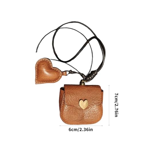 Porte-monnaie cuir texturé petit format avec mousqueton porte-clés
